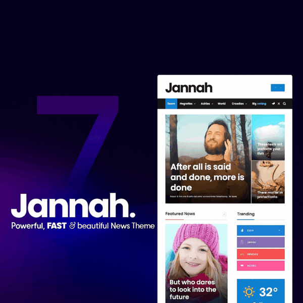 Jannah - Newspaper Magazine News BuddyPress WordPress Theme